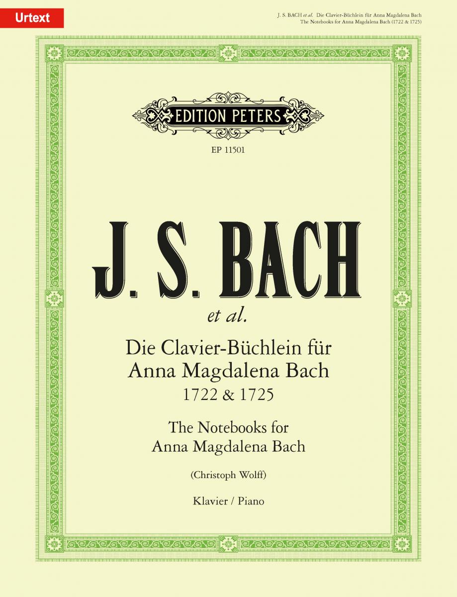 巴哈 The Notebooks for Anna Magdalena Bach 1722 & 1725 (Performing Edition) (for piano)