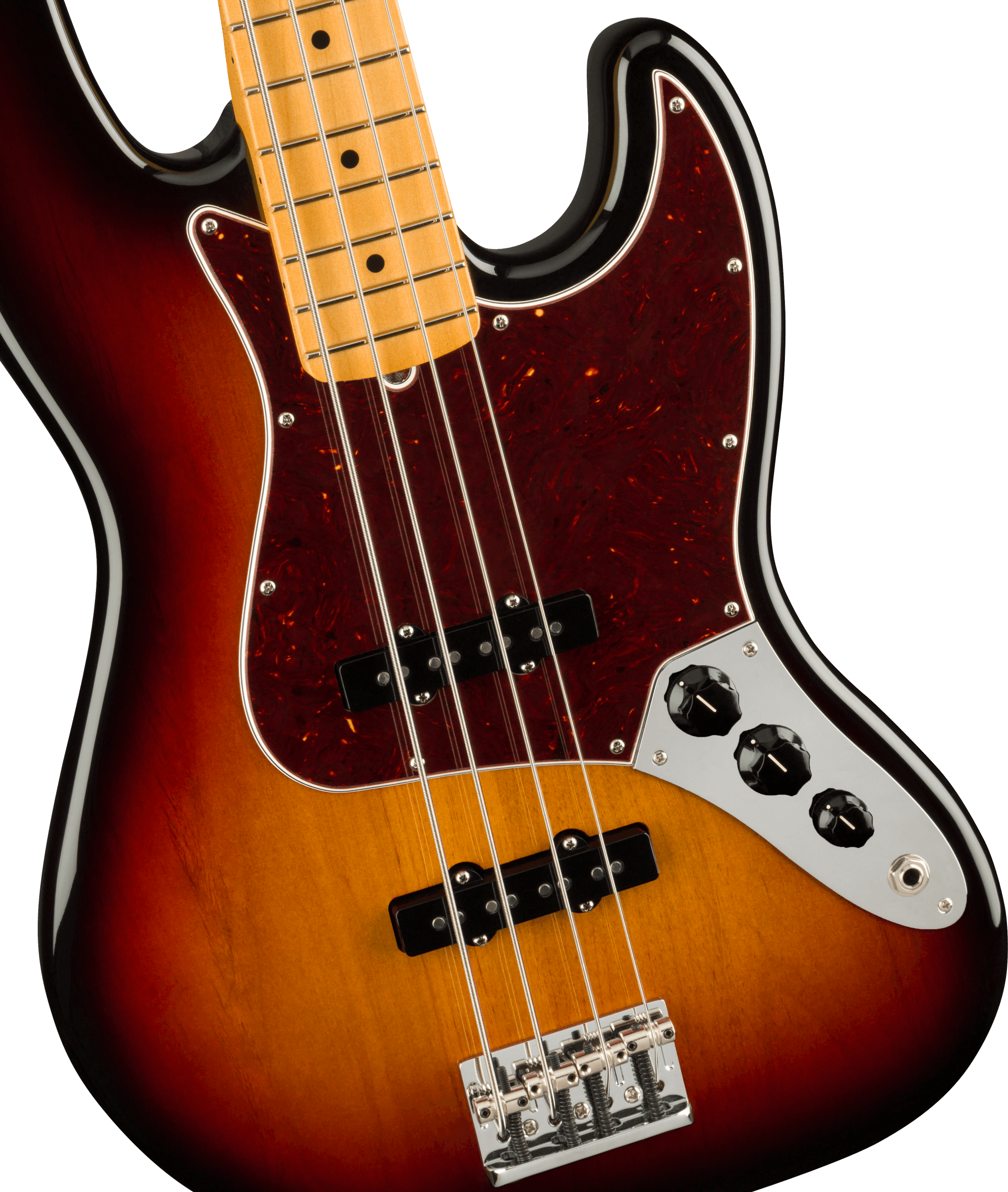 Fender American Professional II Jazz Bass®, Maple Fingerboard, 3-Color Sunburst