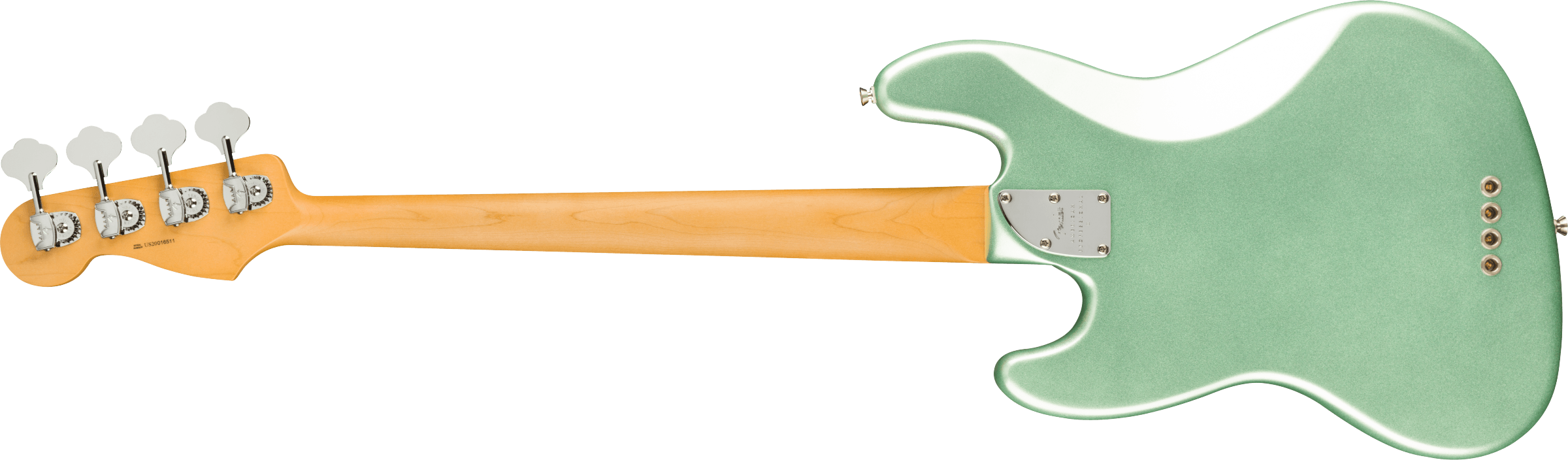 Fender American Professional II Jazz Bass®, Maple Fingerboard, Mystic Surf Green