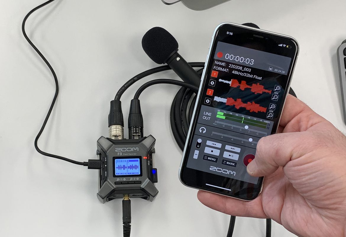 Zoom F3 Field Recorder — Tom Lee Music