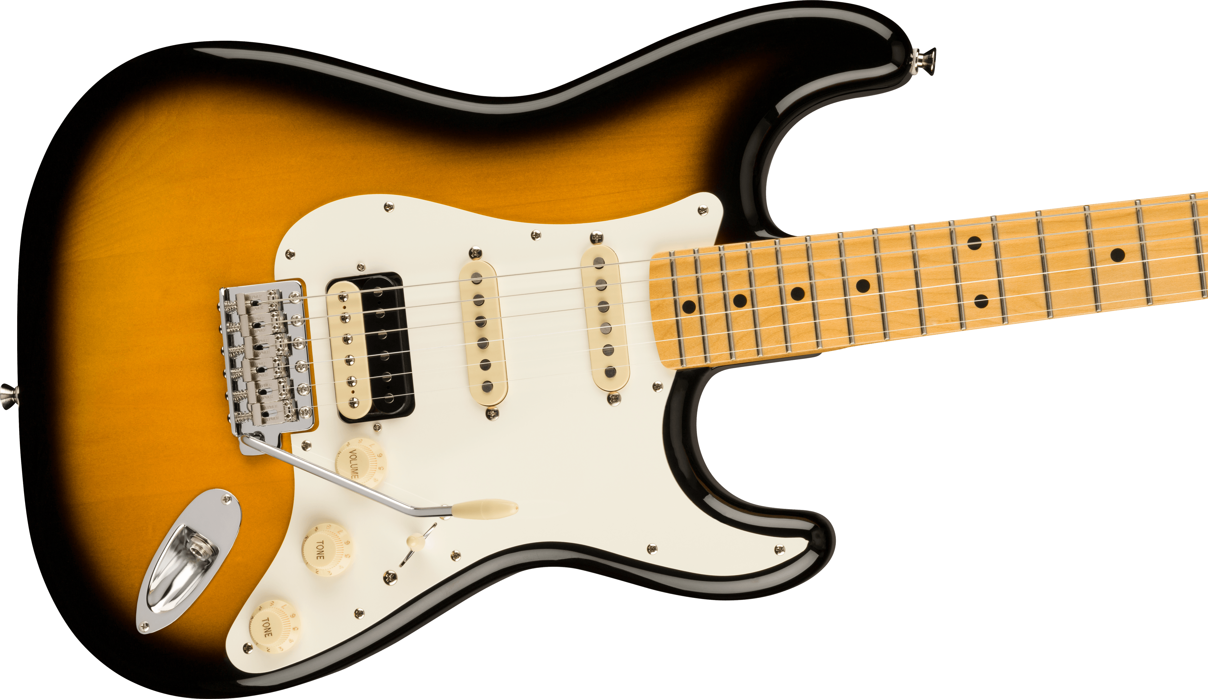 Fender MIJ JV Modified '50s Stratocaster® HSS, Maple Fingerboard, 2-Color Sunburst