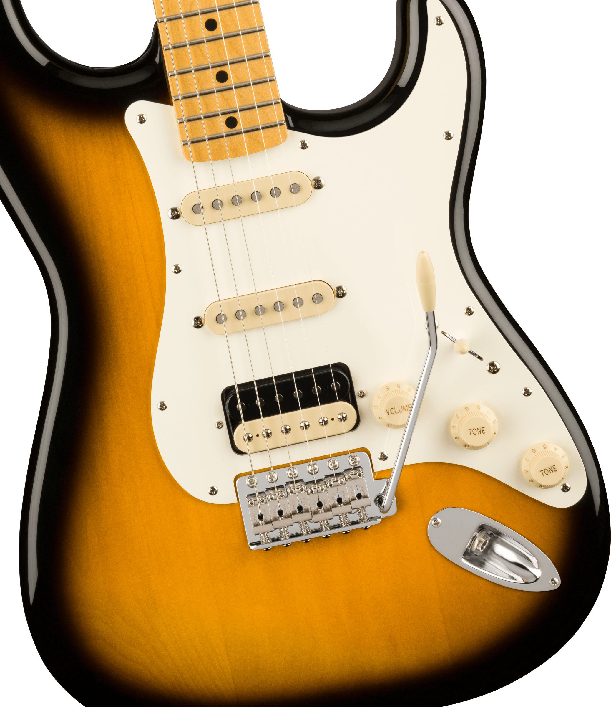 Fender MIJ JV Modified '50s Stratocaster® HSS, Maple Fingerboard, 2-Color Sunburst