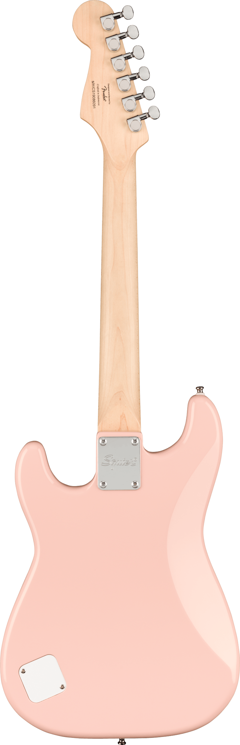 Fender Squier Mini Stratocaster®, Laurel Fingerboard (Shell Pink) - Electric Guitar 電結他