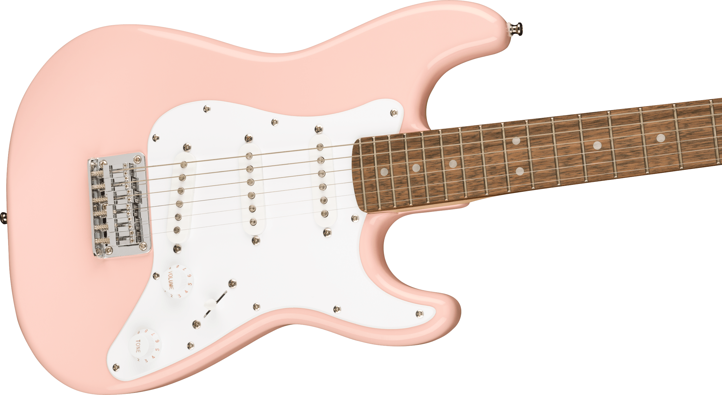 Fender Squier Mini Stratocaster®, Laurel Fingerboard (Shell Pink) - Electric Guitar 電結他