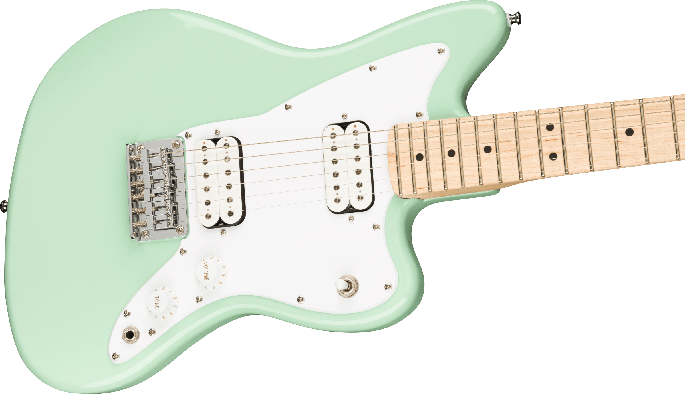 Squier Mini Jazzmaster® HH, Maple Fingerboard, Surf Green — Tom