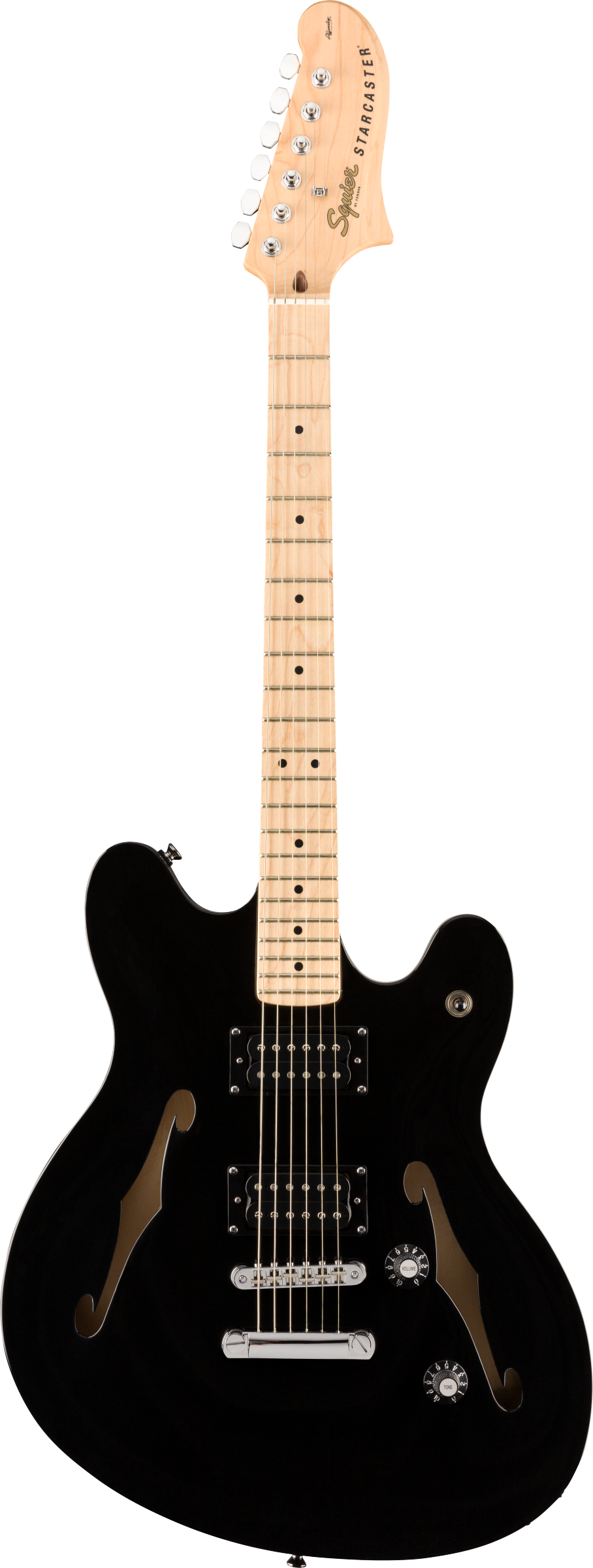 Squier Affinity Series™ Starcaster®, Electric Guitar, Maple Fingerboard, Black