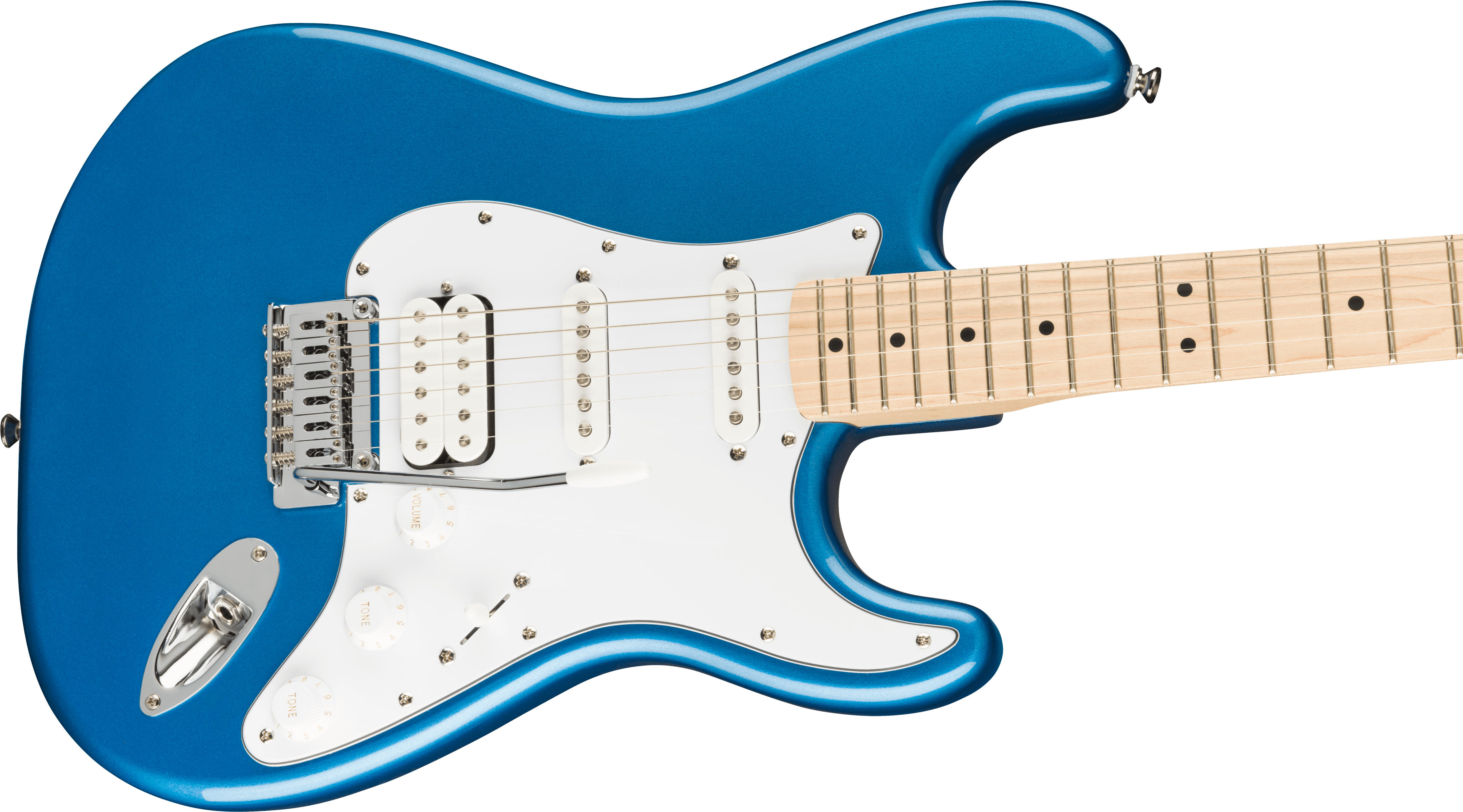 Squier Affinity Series™ Stratocaster® HSS Pack, Maple Fingerboard, Lake Placid Blue, Gig Bag, 15G - 230V UK