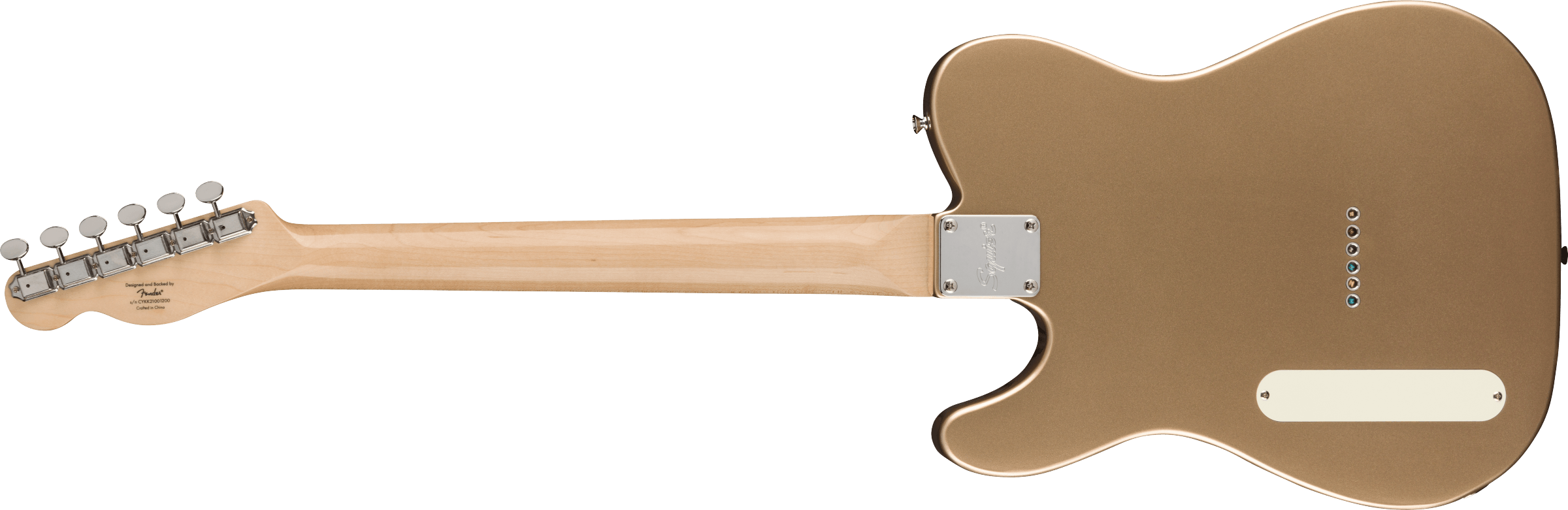 Squier  FSR Paranormal Cabronita Telecaster® Thinline, Laurel Fingerboard, Mint Pickguard, Matching Headstock, Shoreline Gold