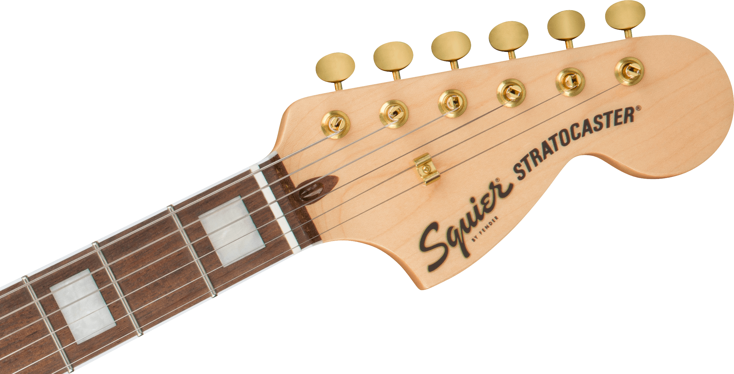 Squier 40th Anniversary Stratocaster®, Gold Edition, Laurel Fingerboard, Gold Anodized Pickguard, Lake Placid Blue