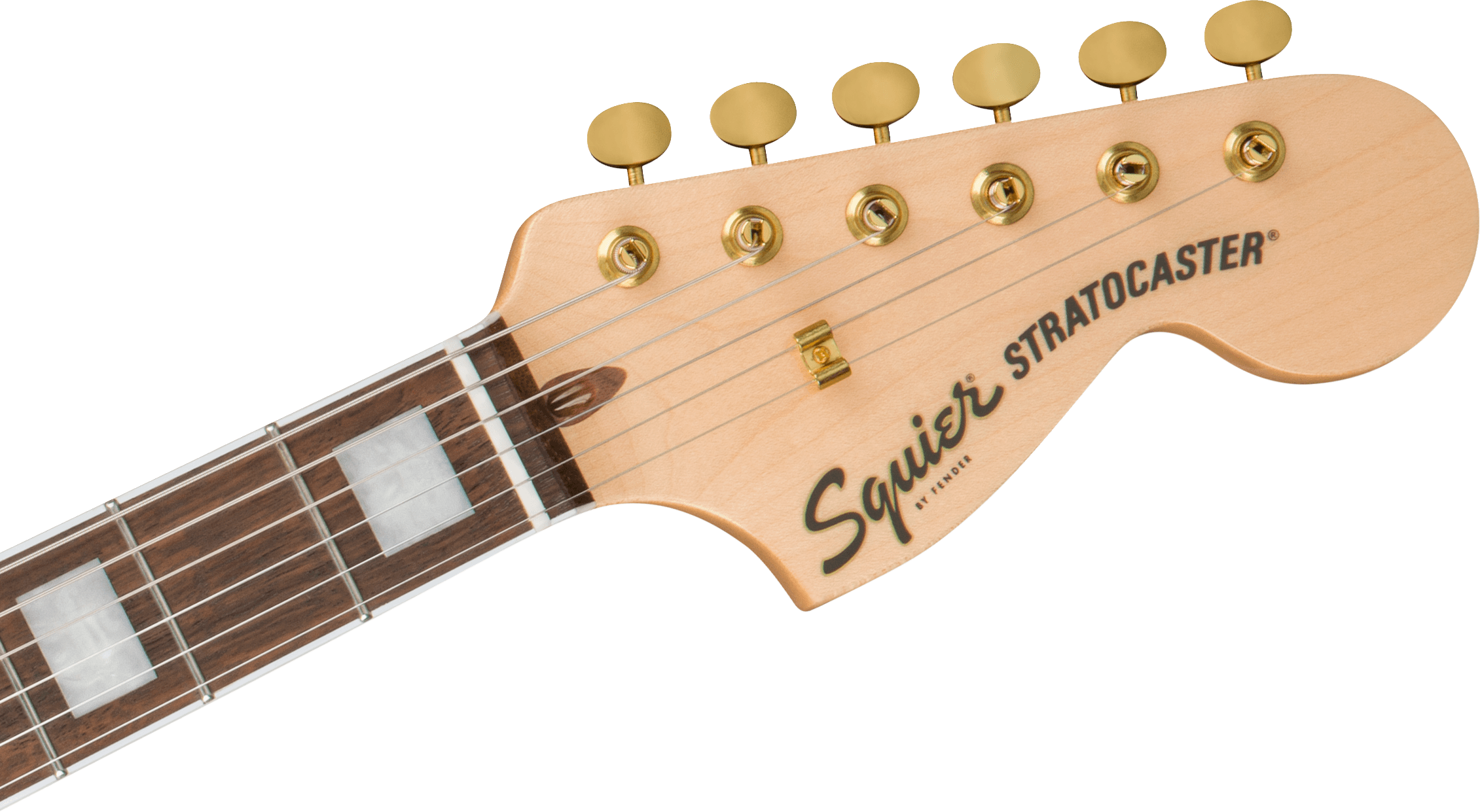 Squier 40th Anniversary Stratocaster®, Gold Edition, Laurel Fingerboard, Gold Anodized Pickguard, Sienna Sunburst