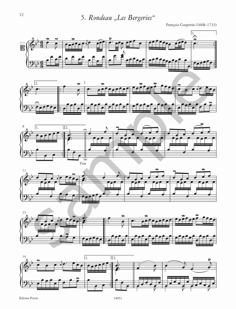 巴哈 The Notebooks for Anna Magdalena Bach 1722 & 1725 (Performing Edition) (for piano)