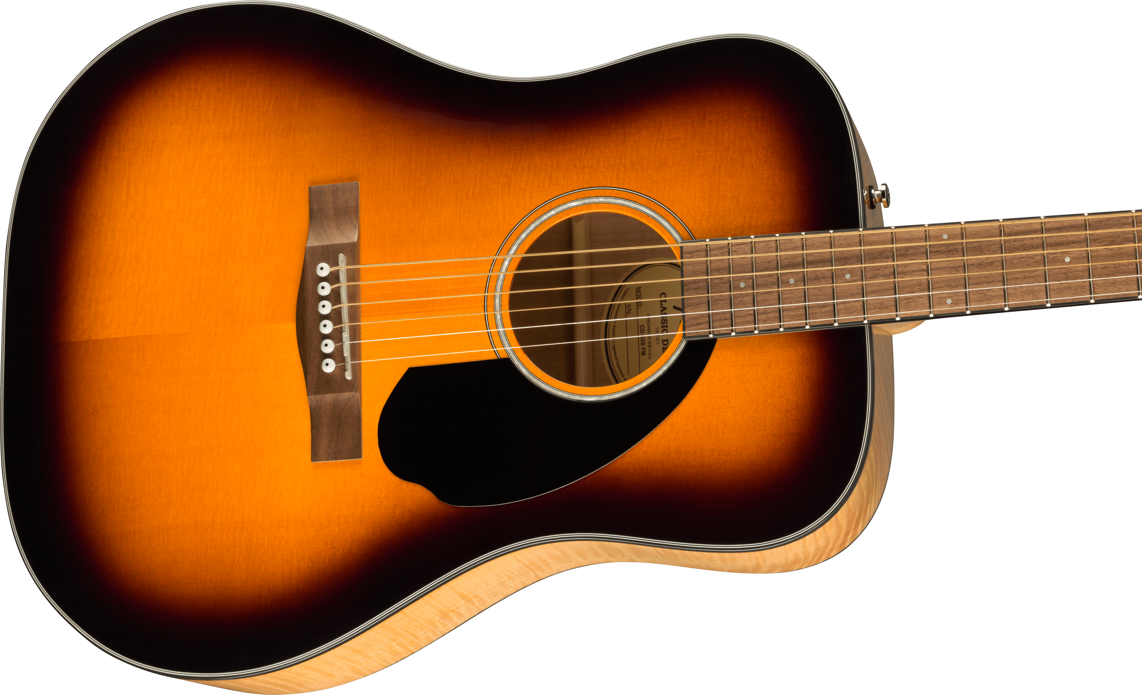 Fender FSR CD-60S Dreadnought, Walnut Fingerboard, Exotic Flame Maple (Limited Editions)