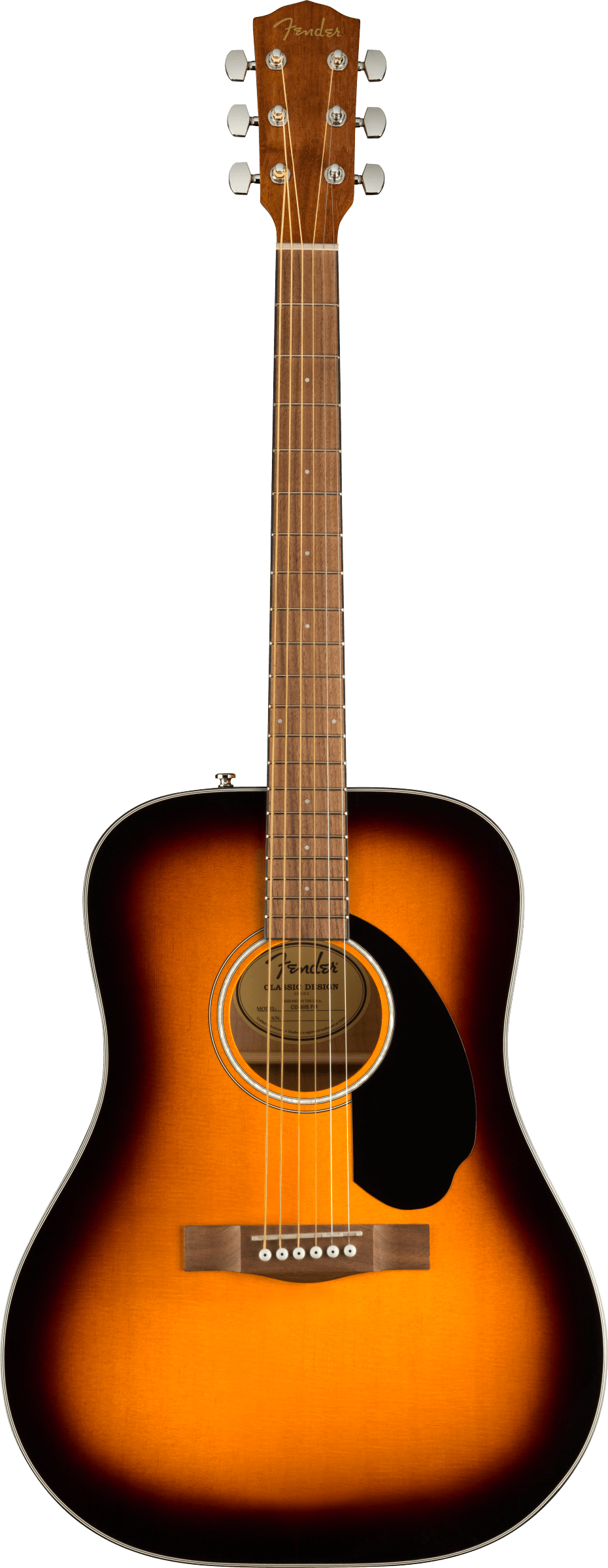 Fender FSR CD-60S Dreadnought, Walnut Fingerboard, Exotic Flame
