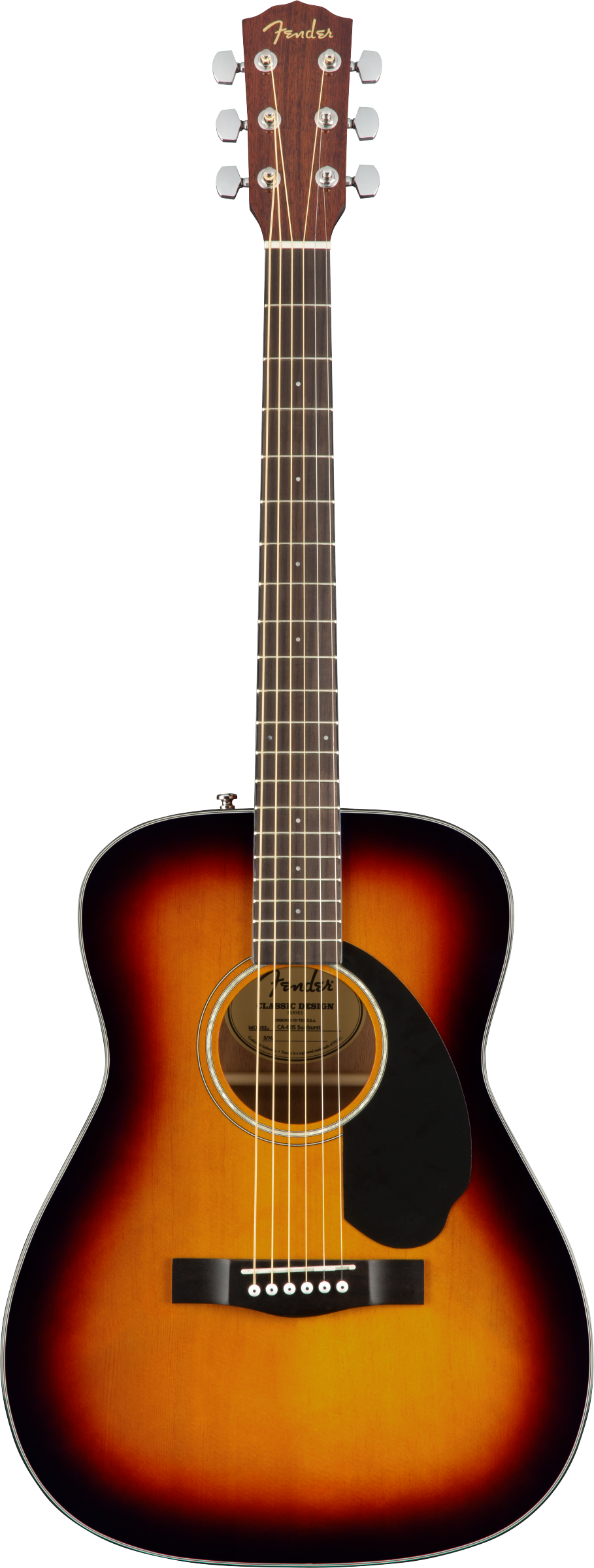 Fender CC-60S Concert, Walnut Fingerboard (3-Color Sunburst) - Acoustic Guitar 木結他