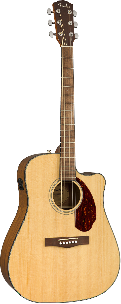 FENDER CD-140SCE DREADNOUGHT, WALNUT FINGERBOARD GUITAR (NATURAL) W/CASE - Acoustic Guitar 木結他
