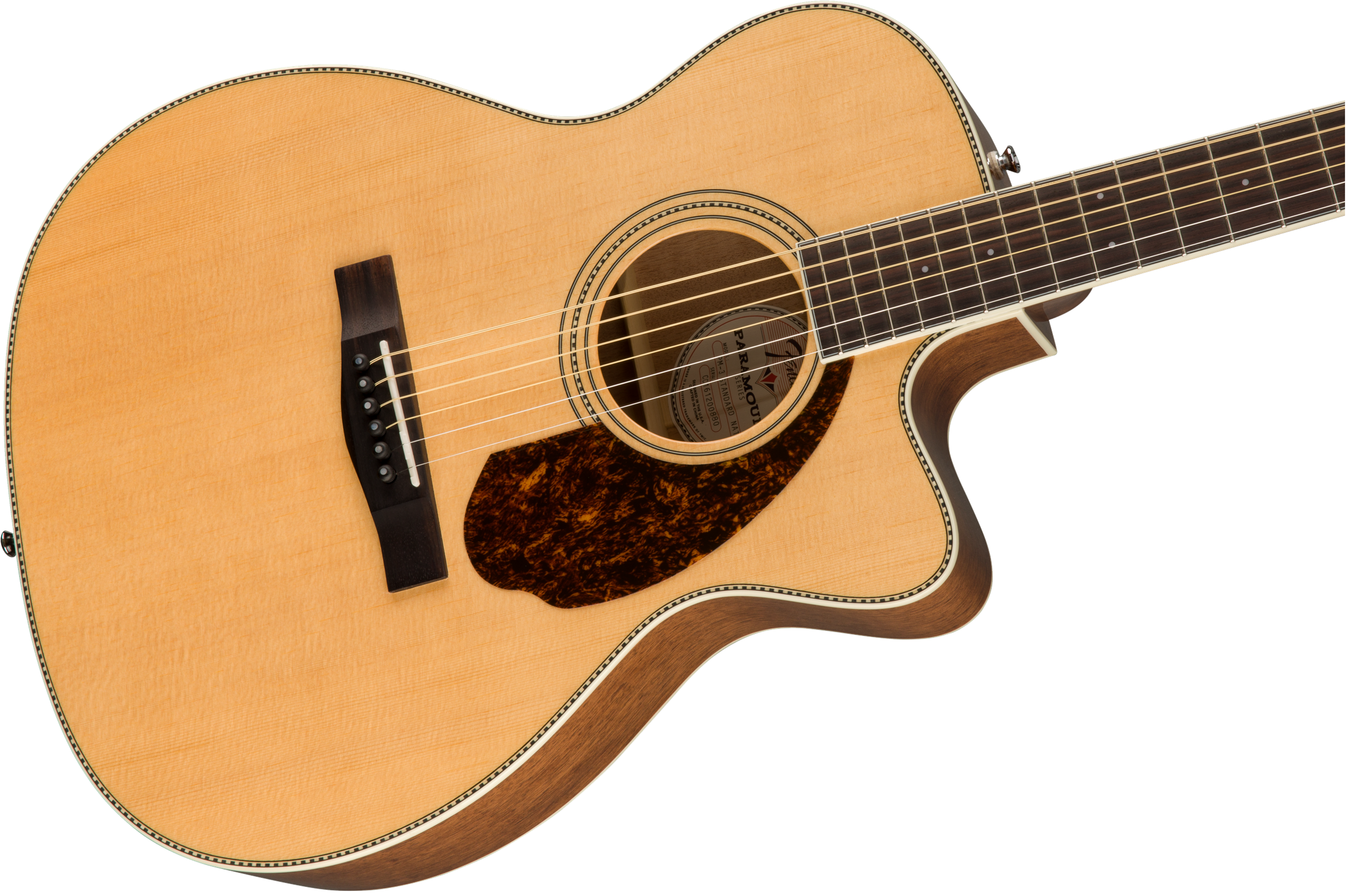 Fender PM-3 Triple-0 Standard, Ovangkol Fingerboard, Natural w/case - Acoustic Guitar 木結他