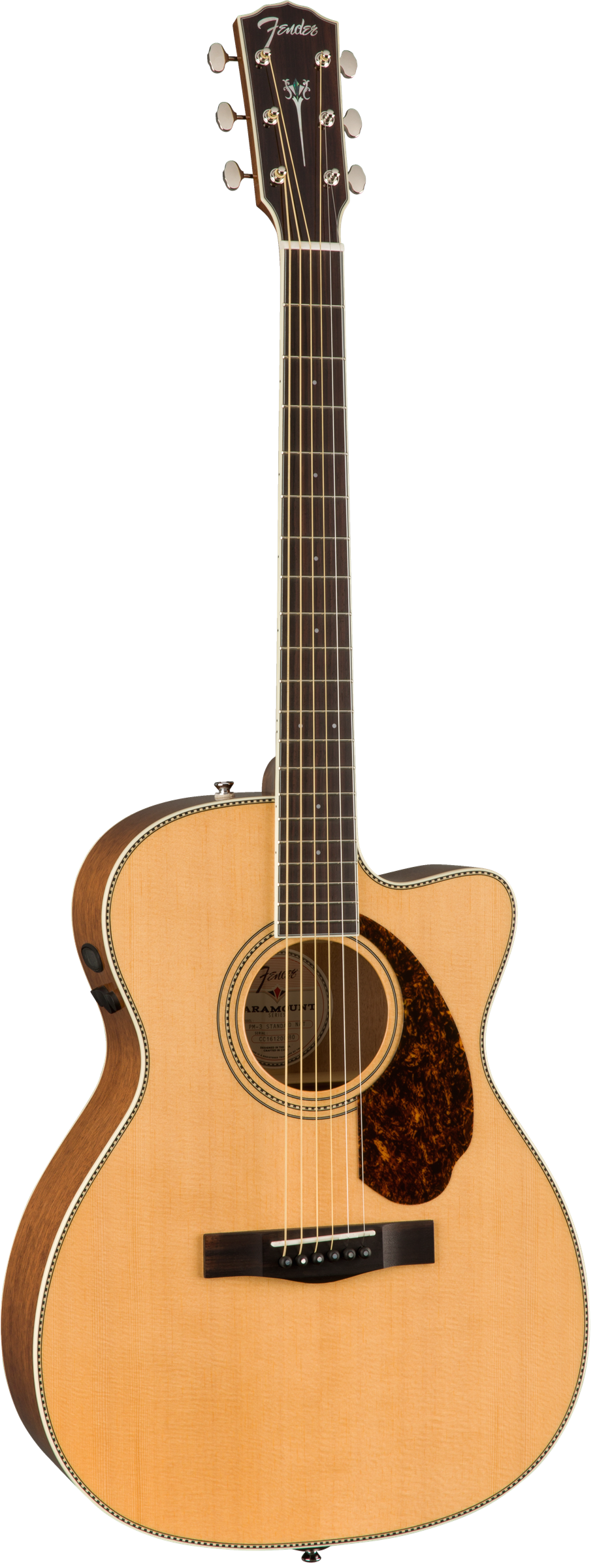 Fender PM-3 Triple-0 Standard, Ovangkol Fingerboard, Natural w/case - Acoustic Guitar 木結他