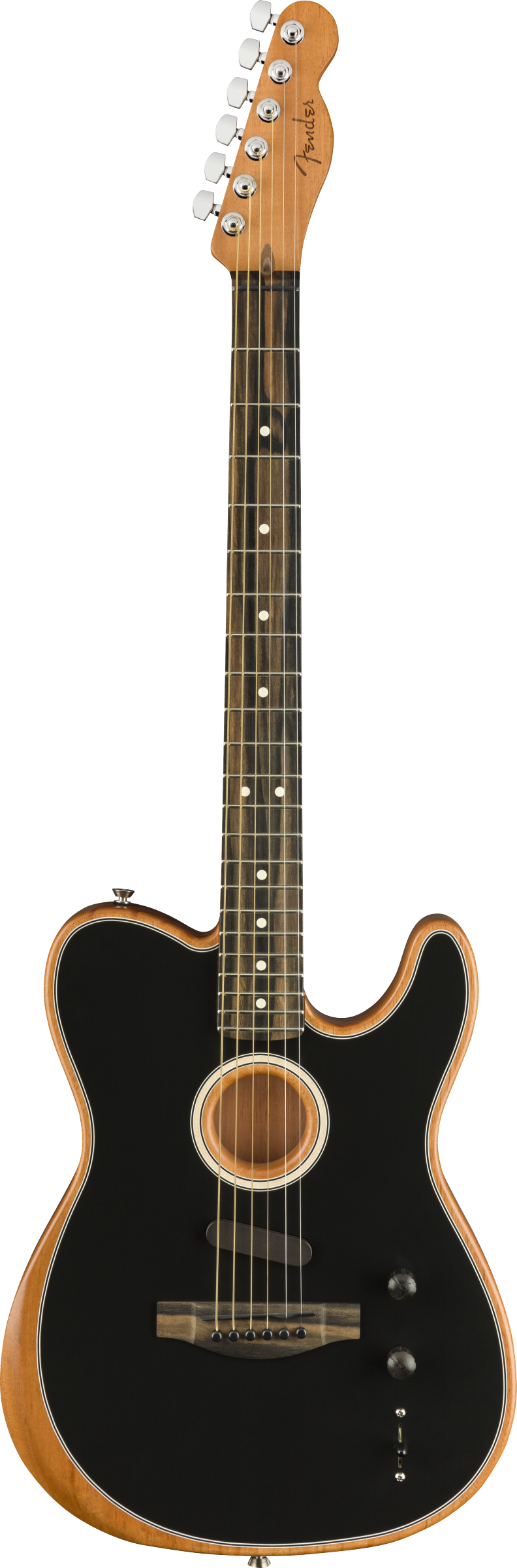 Fender American Acoustasonic® Telecaster®, Ebony Fingerboard, Black