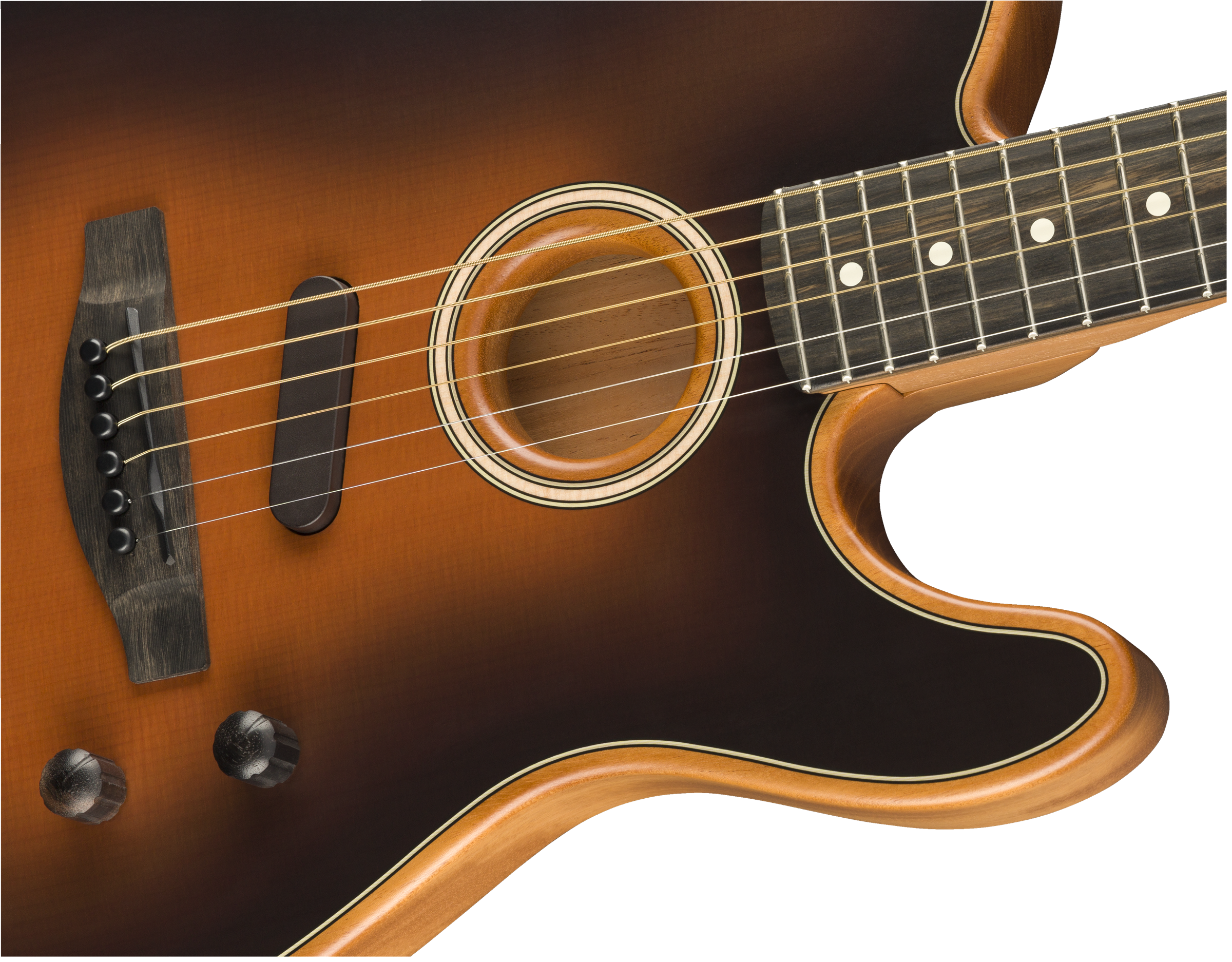 Fender American Acoustasonic® Telecaster®, Ebony Fingerboard, Sunburst