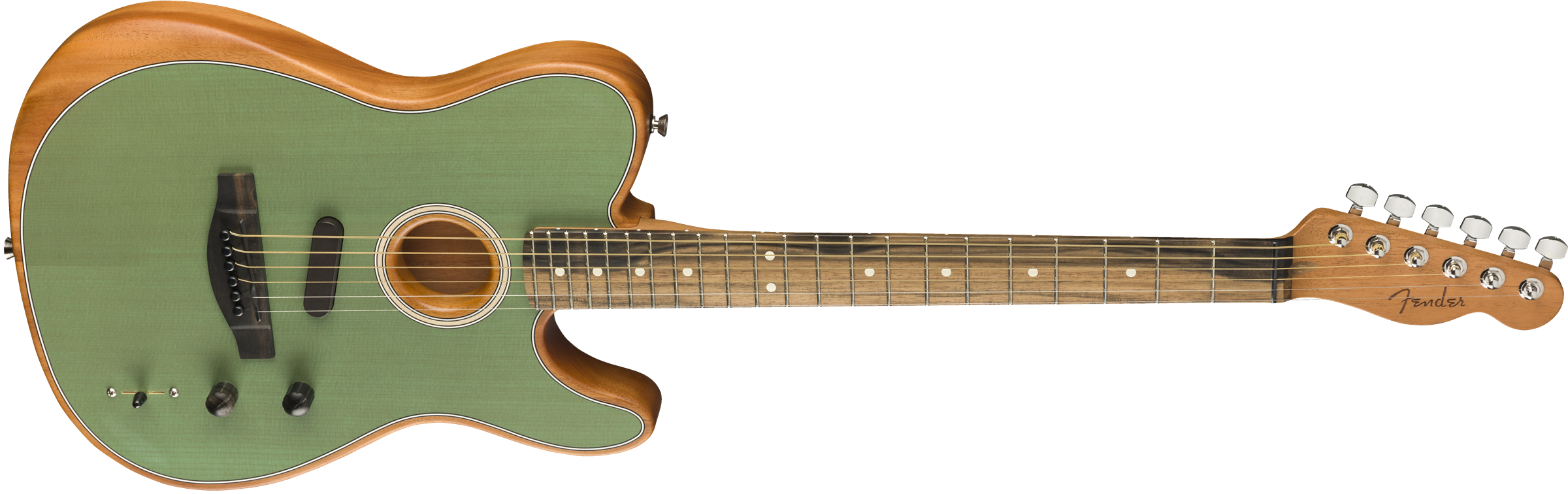 Fender American Acoustasonic® Telecaster®, Ebony Fingerboard, Surf Green