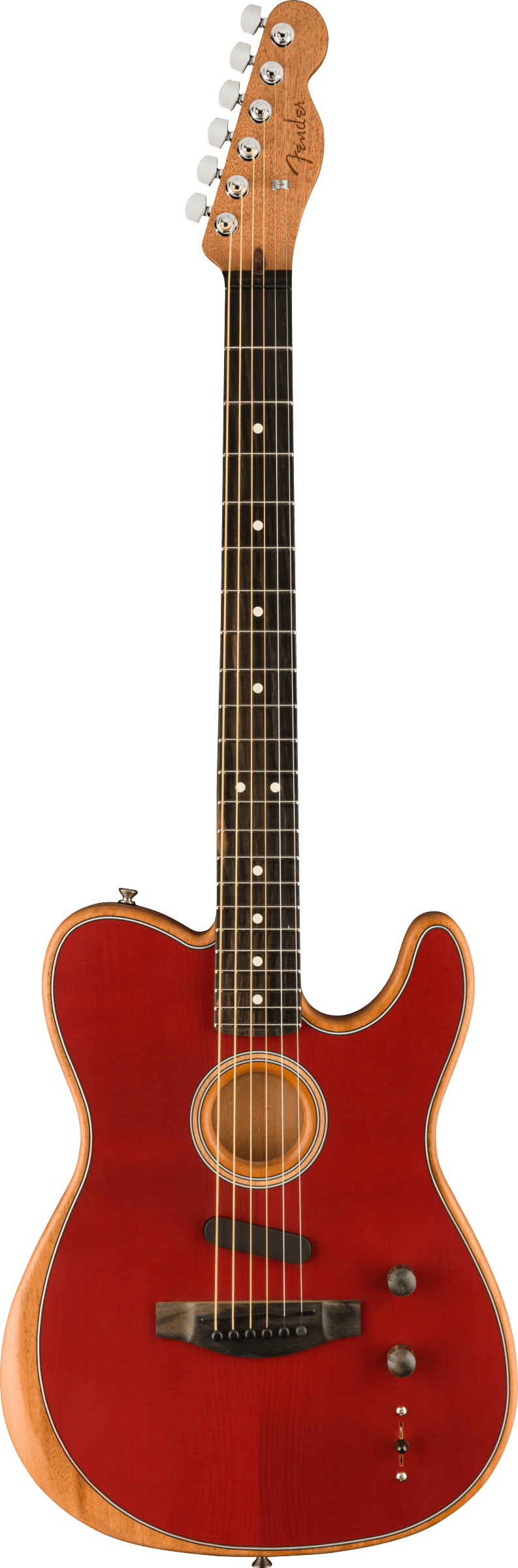 Fender American Acoustasonic® Telecaster®, Ebony Fingerboard, Crimson Red