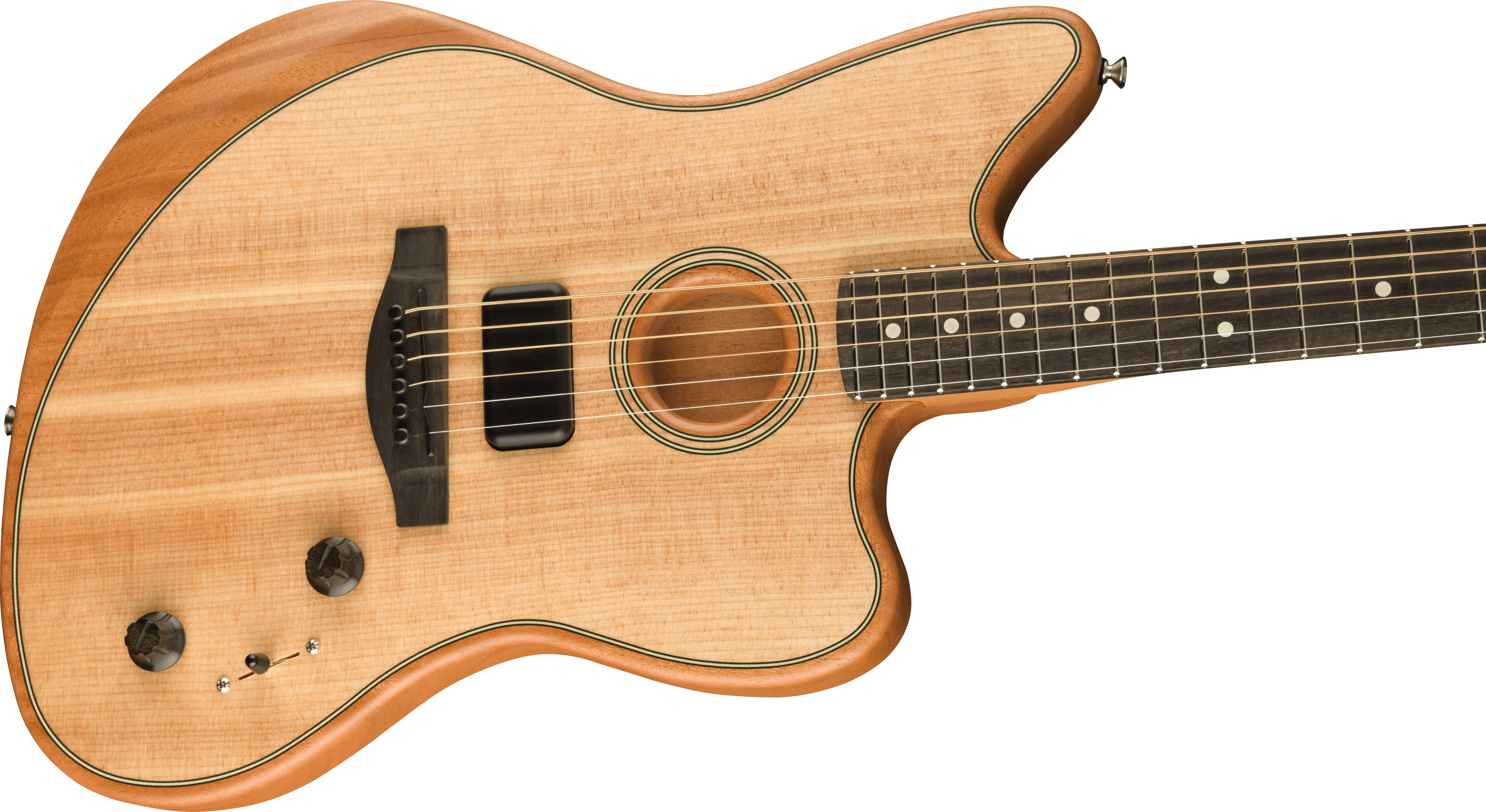 Fender American Acoustasonic® Jazzmaster®, Natural, Ebony Fingerboard