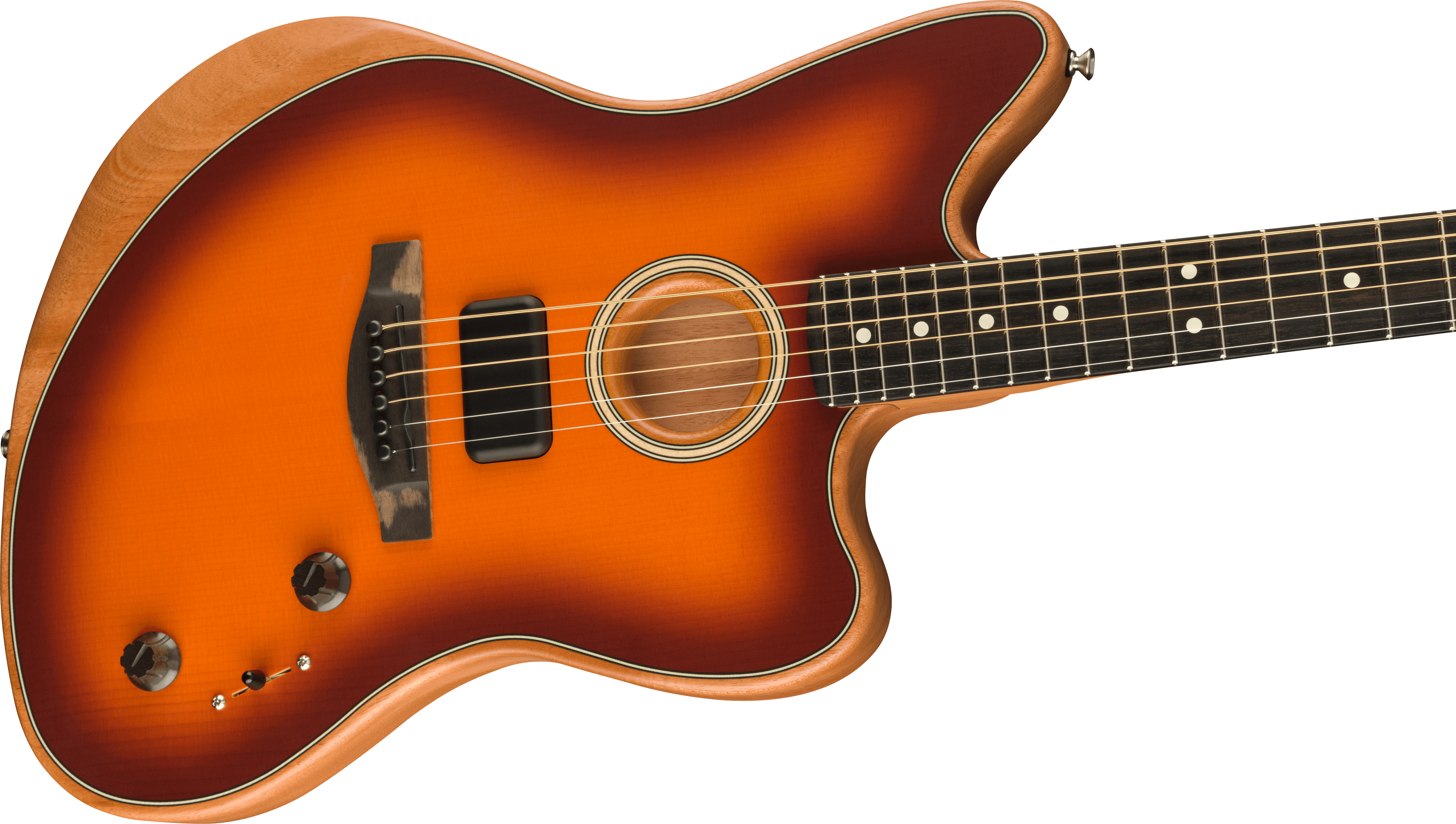 Fender American Acoustasonic® Jazzmaster® Tobacco Sunburst, Ebony Fingerboard