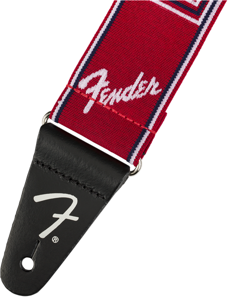 Fender Weighless™ 2 Mono Strap, Red/White/Blue — Tom Lee Music