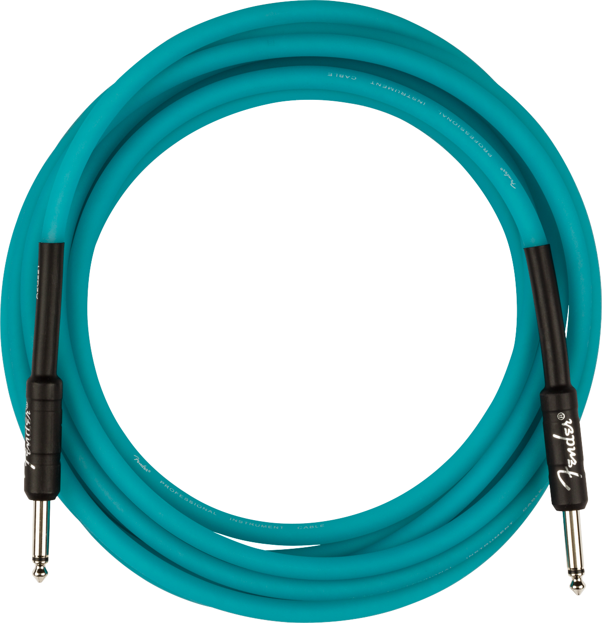 Fender Professional Glow in the Dark Cable, Blue, 18.6'