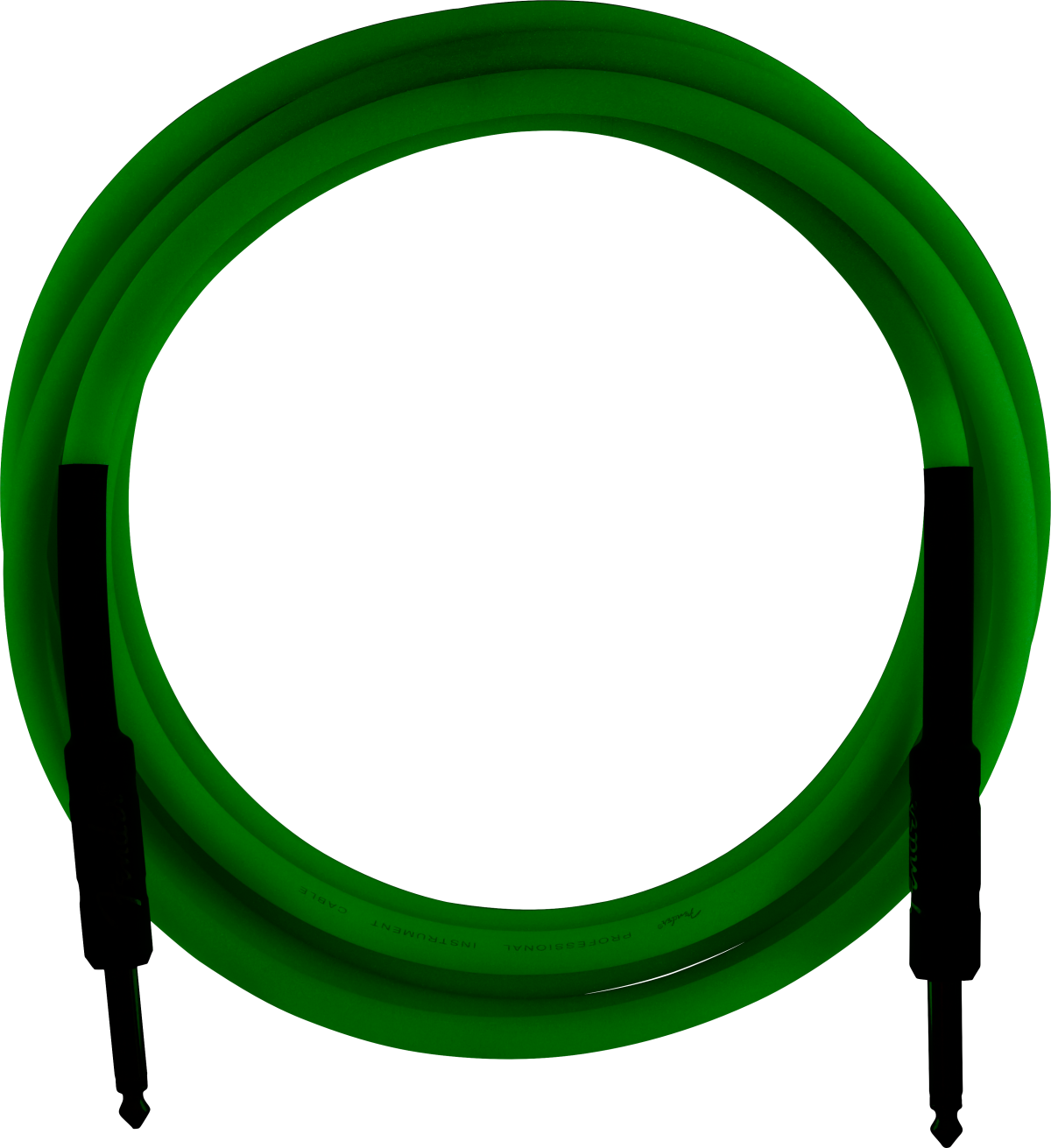 Fender Professional Glow in the Dark Cable, Green, 18.6'