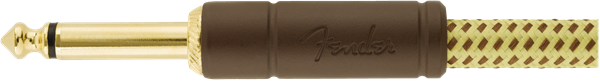 Fender Deluxe Series Instrument Cable, Straight/Straight, 15', Tweed