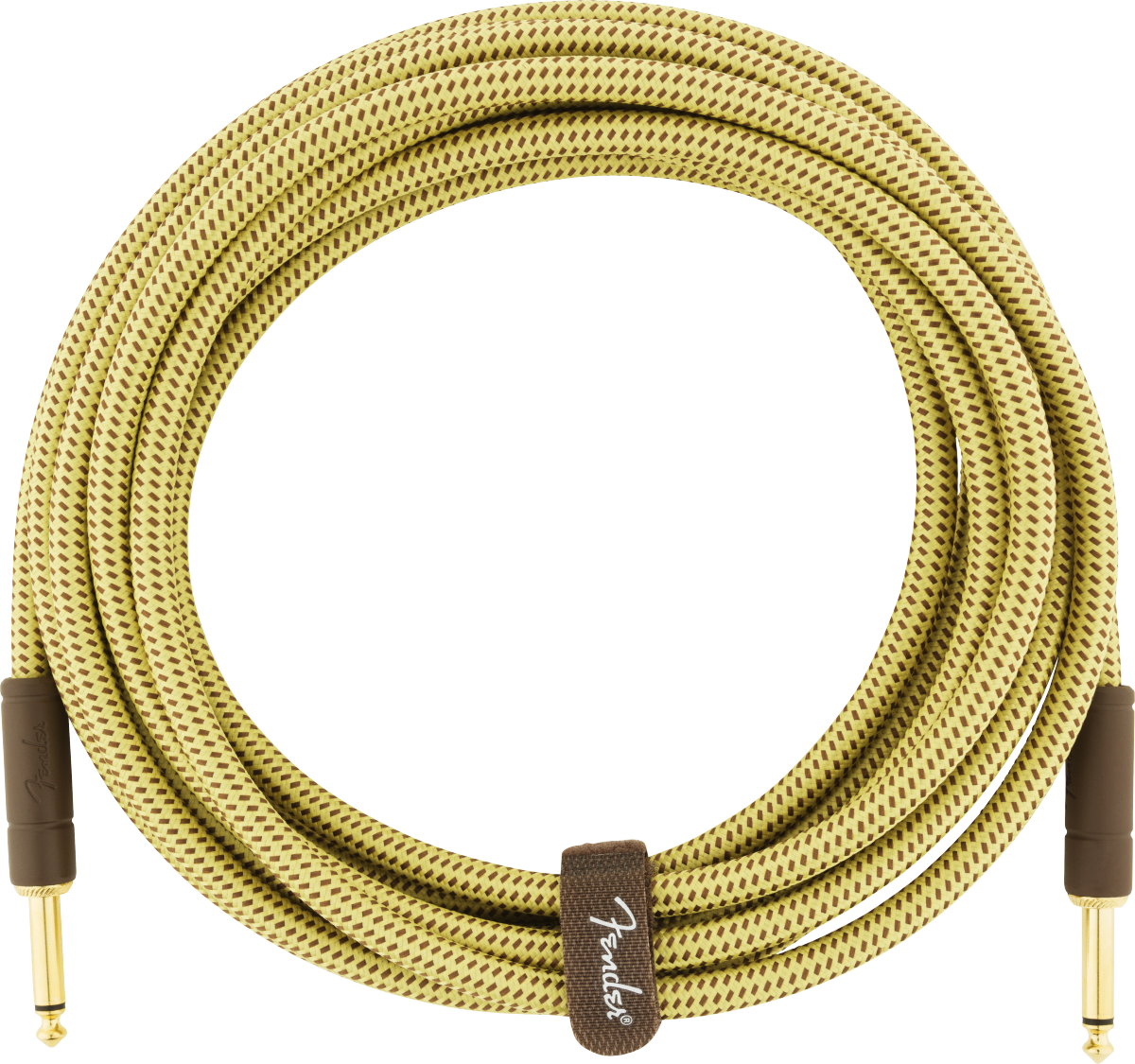 Fender Deluxe Series Instrument Cable, Straight/Straight, 15', Tweed