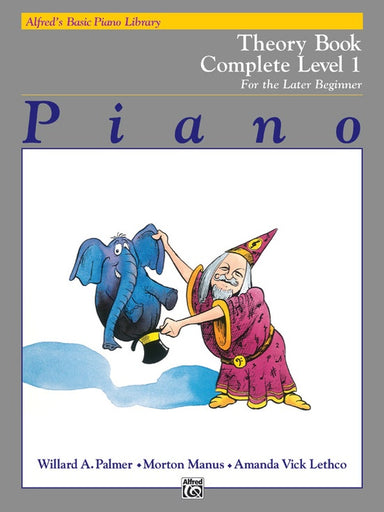 Alfred's Basic Piano Library: Theory Book Complete 1 (1A/1B) For the Later Beginner