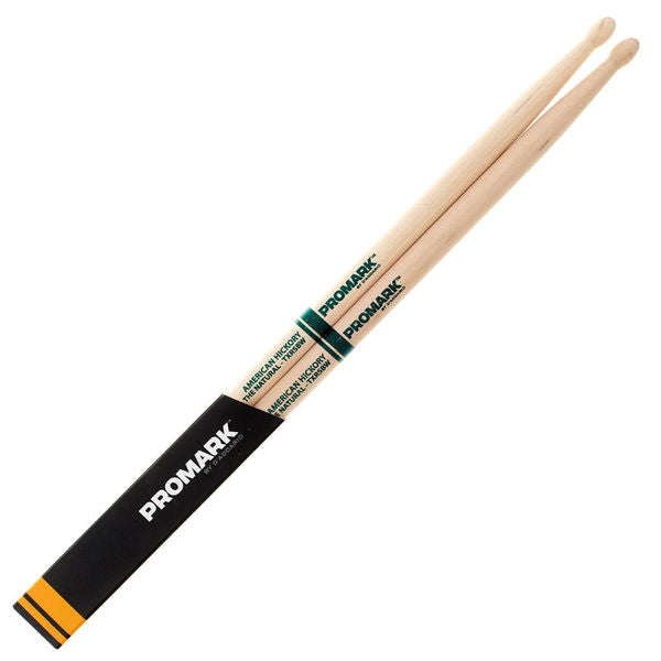 PROMARK TXR5BW Hickory 5B The Natural Wood Tip Drumstick