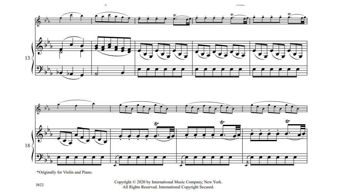 Sonata No. 19 in E flat major, K. 302/293b