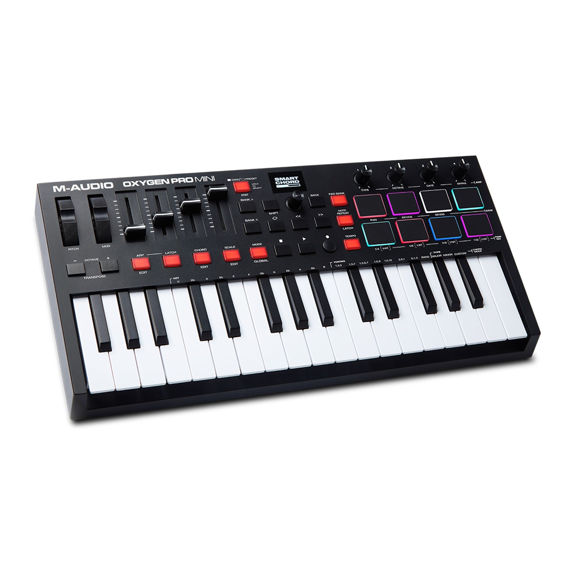 M-Audio Oxygen Pro Mini - 32 Mini-Key Powerful USB MIDI Controller