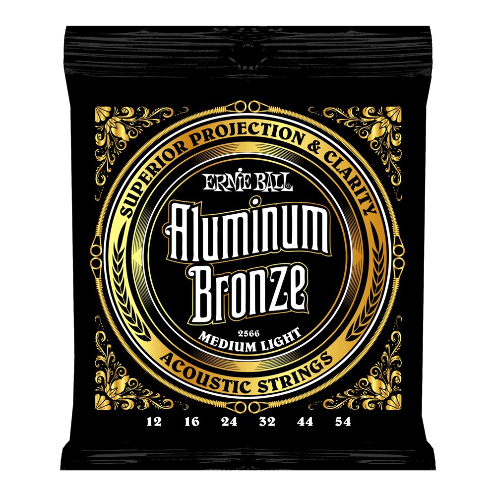 Ernie Ball, 2566, Acoustic Aluminium Bronze Medium Light, Guitar Strings