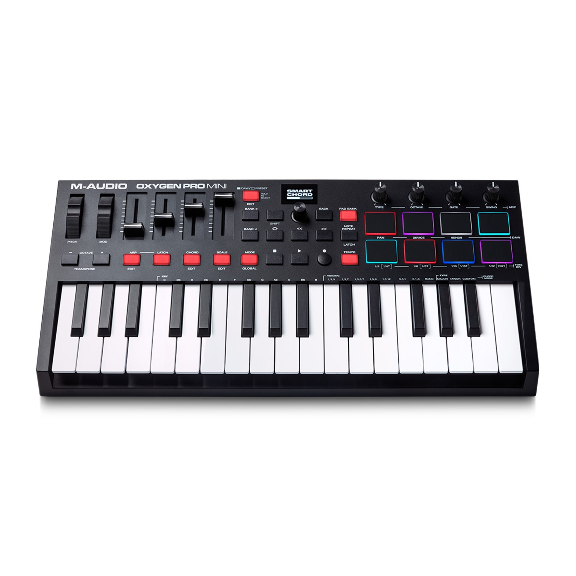 M-Audio Oxygen Pro Mini - 32 Mini-Key Powerful USB MIDI Controller