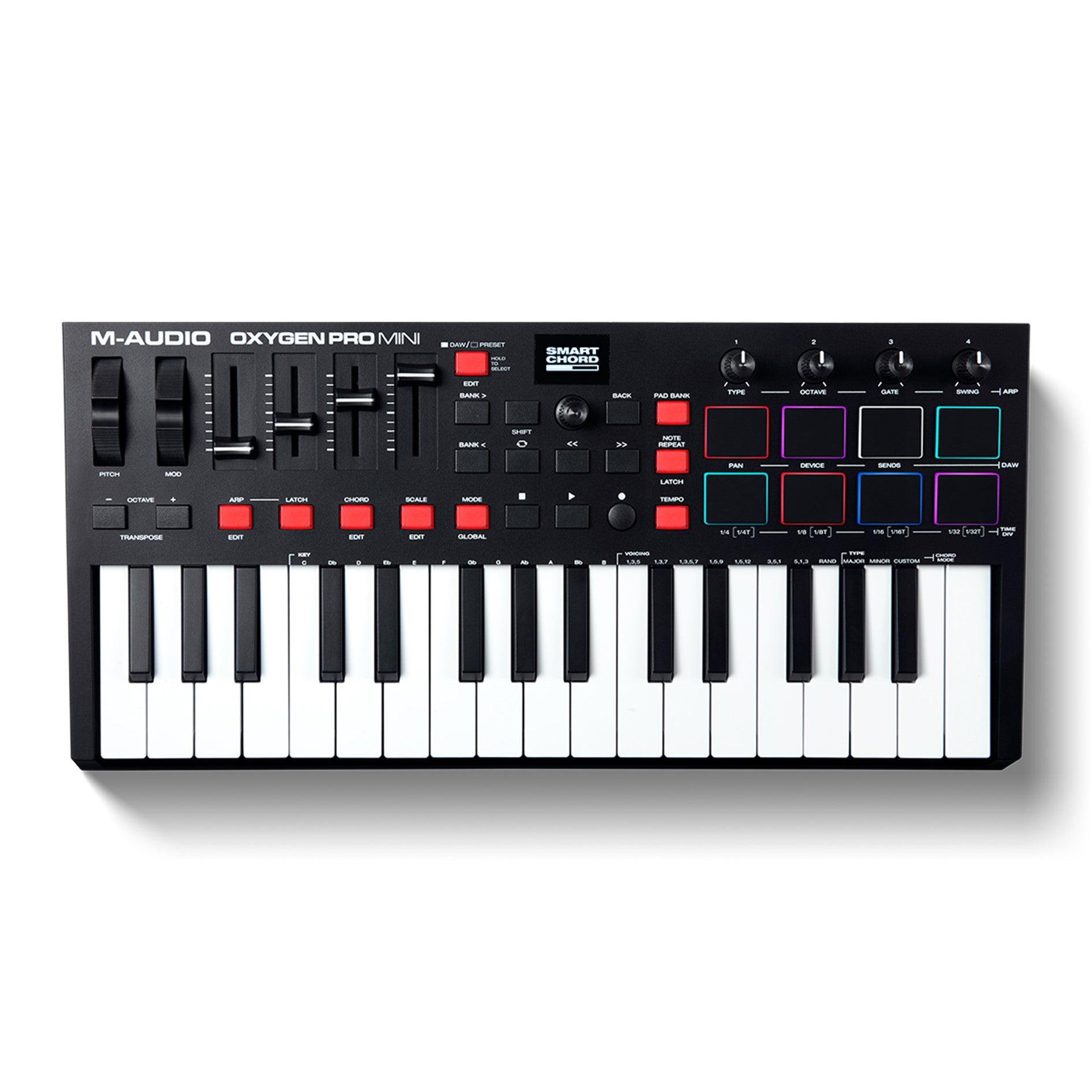 M-Audio Oxygen Pro Mini - 32 Mini-Key Powerful USB MIDI Controller