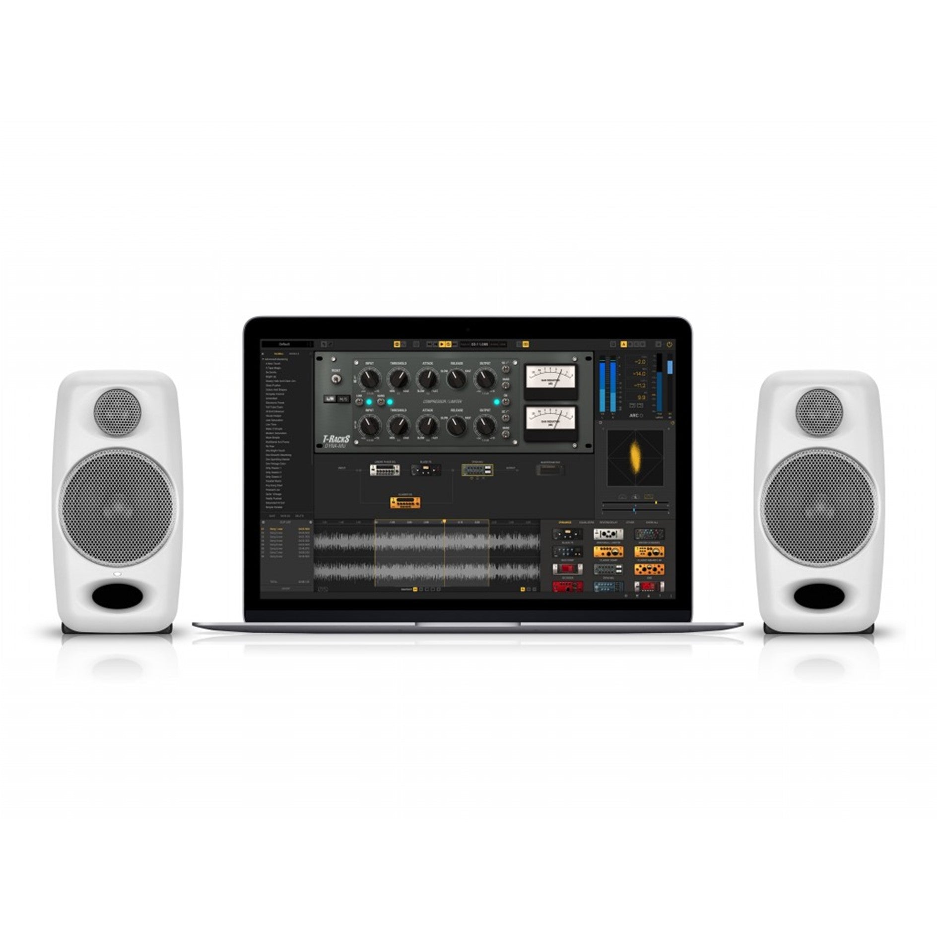 IK Multimedia iLoud Micro Monitor - Ultra-compact, High Quality Reference  Studio Monitors (Black/White)