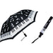 Keyboard Umbrella with Music Notes
