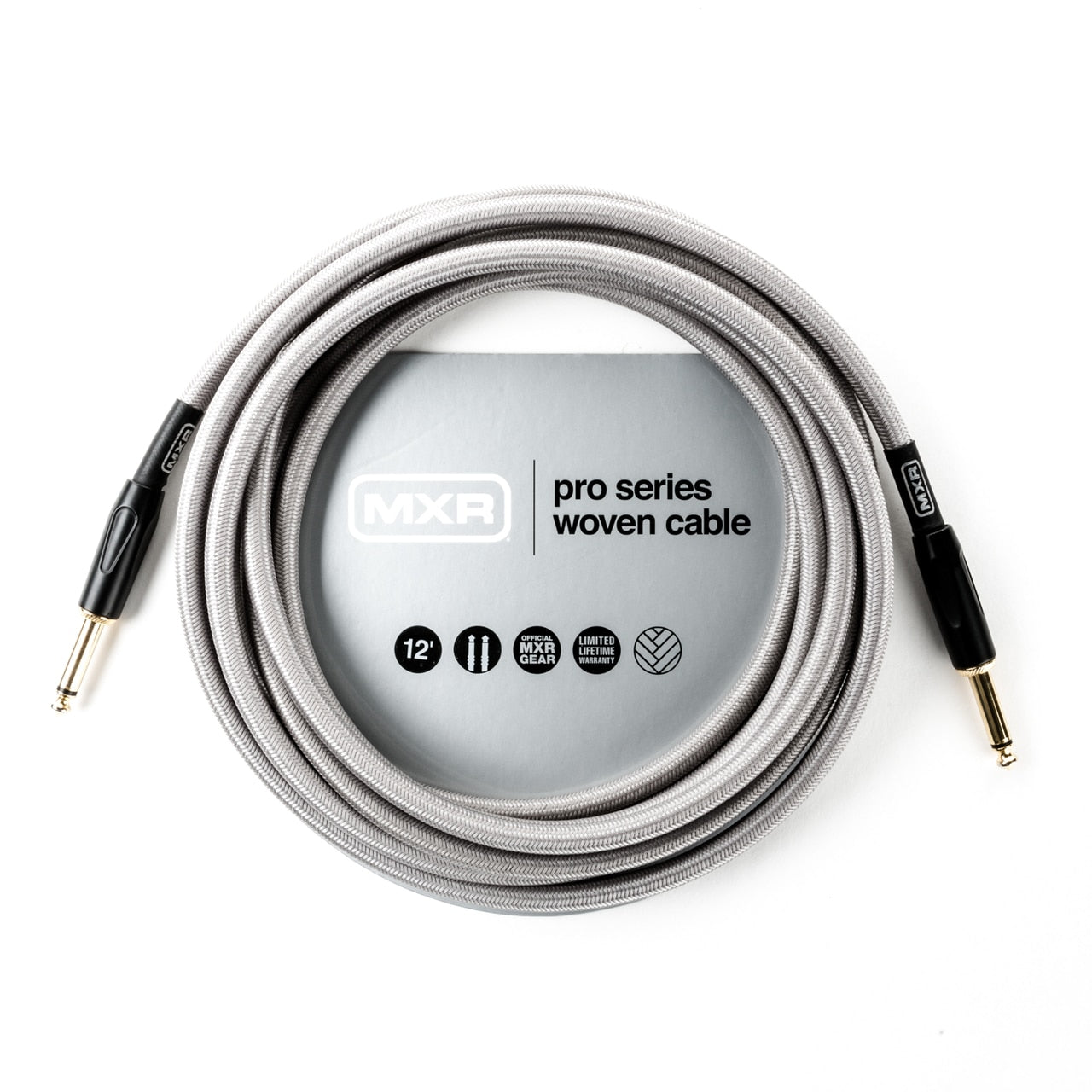 MXR® 12FT Pro Series Woven Instrument Cable - Straight / Straight