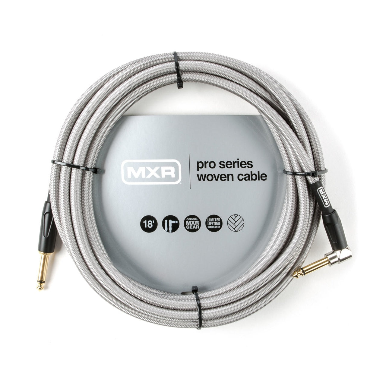 MXR® 18FT Pro Series Woven Instrument Cable - Right / Straight