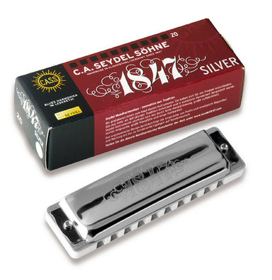 Seydel Blues 1847 Silver 10-hole Diatonic Harmonica (assorted keys)