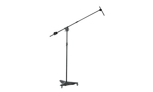 K&M 21430 Overhead Microphone Stand- BLACK