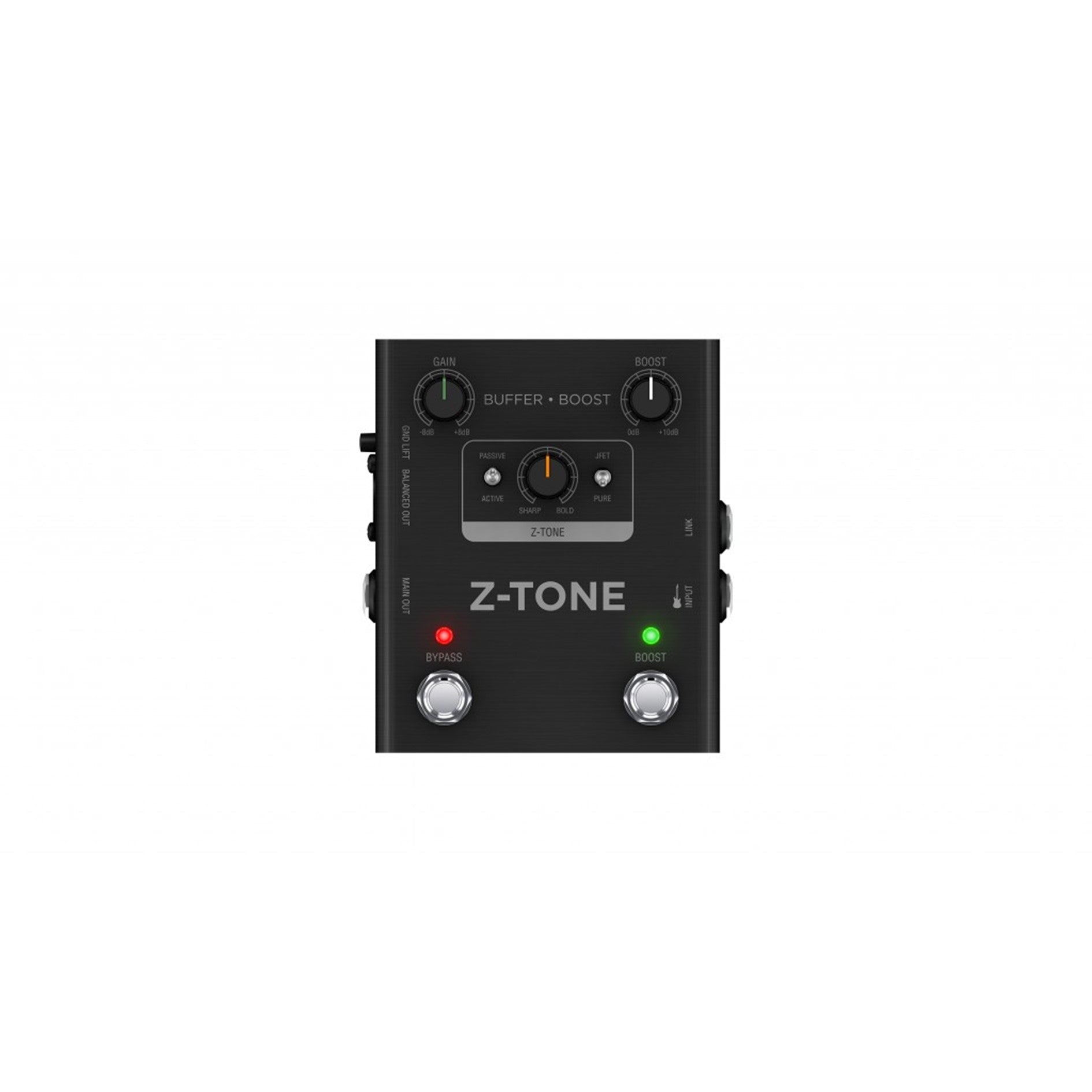 IK Multimedia Z-TONE Buffer Boost - Preamp/DI Pedal with Advanced Tone Shaping
