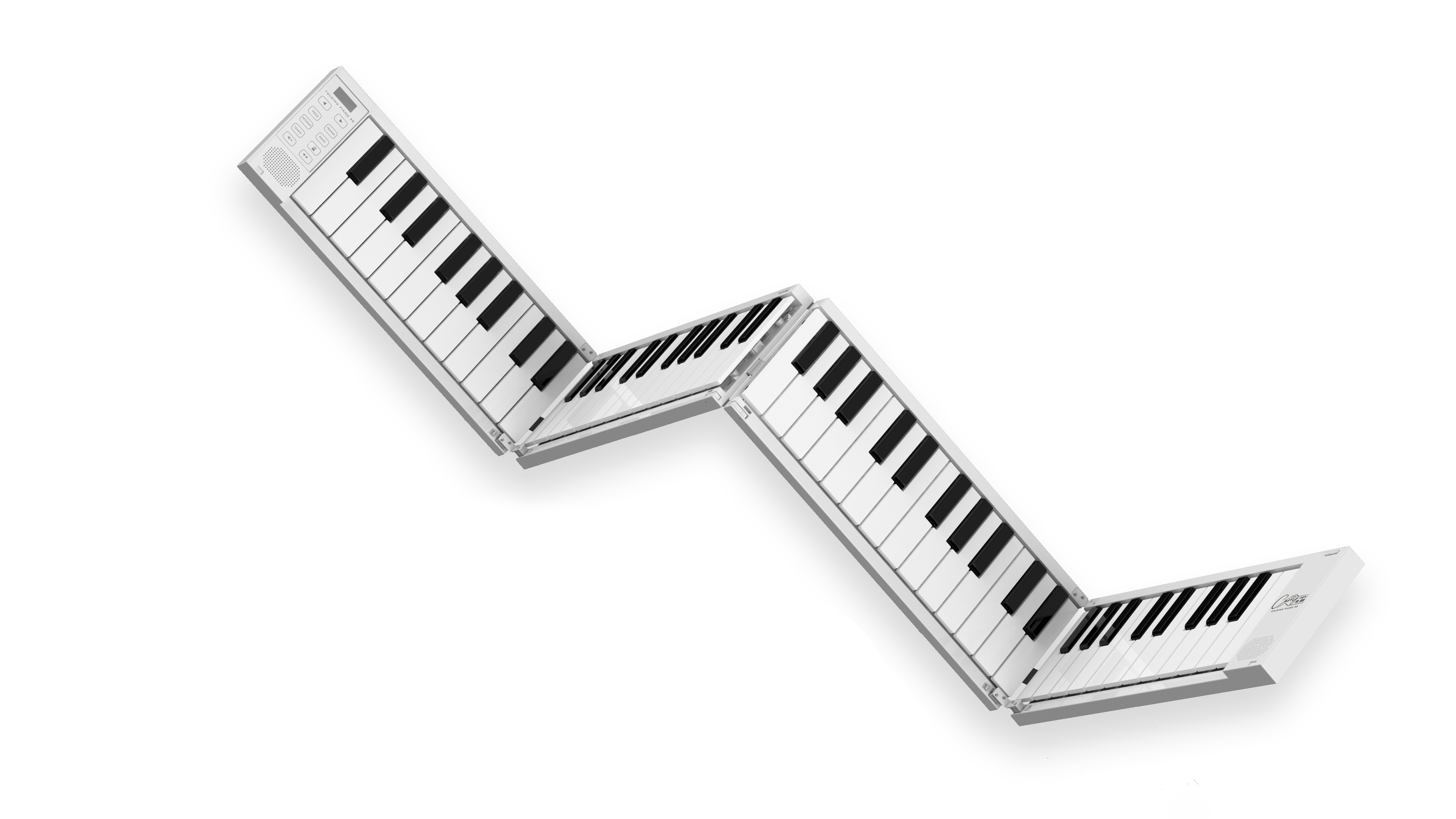 Carry-on 摺疊式88鍵數碼鍵琴 (白色版)