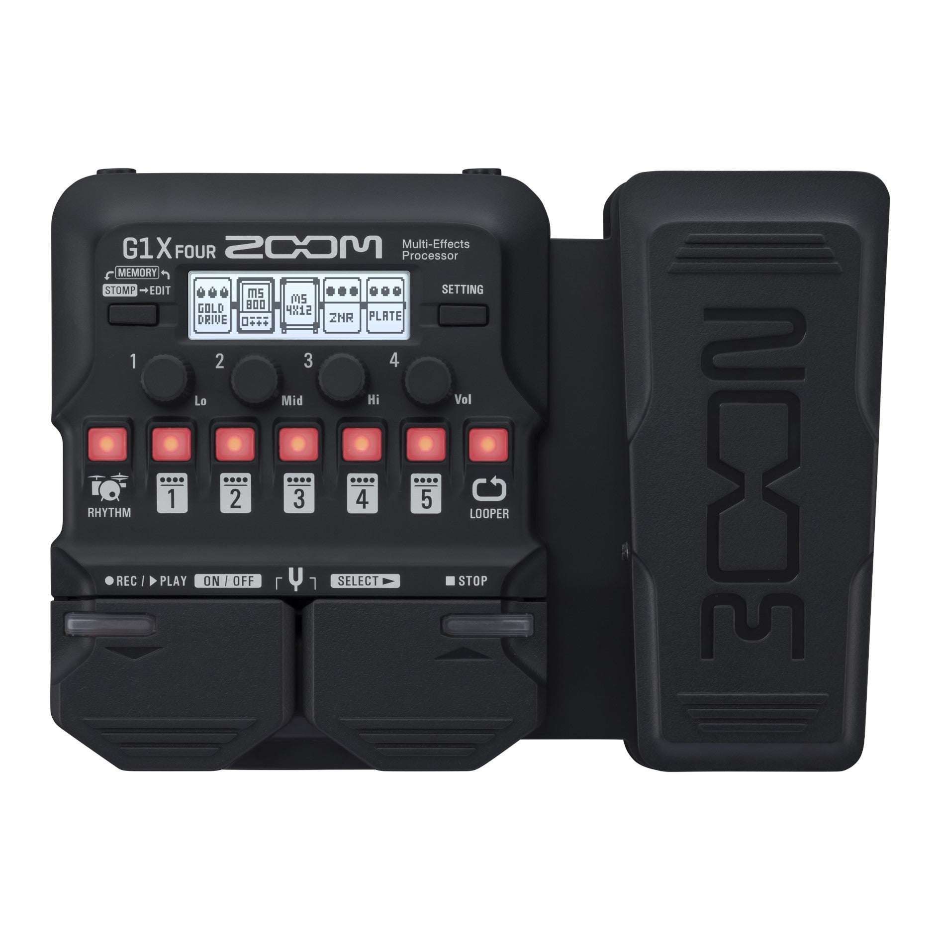 Zoom G1X FOUR Guitar Multi-Effects Processor With Expression Pedal