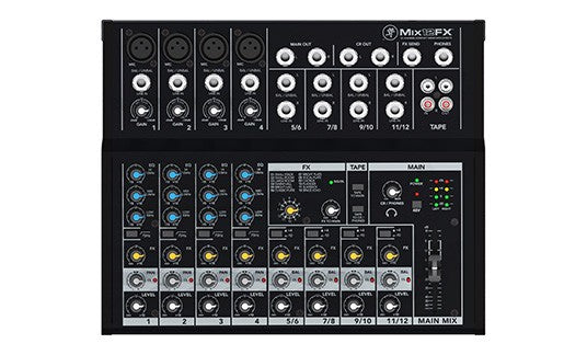 Mackie MIX12FX  COMPACT MIXER 12-Channel Compact Mixer with Effects