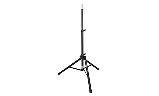 Ultimate TS-80B ORIGINAL SERIES ALUMINUM TRIPOD SPEAKER STAND WITH INTEGRATED SPEAKER ADAPTER - BLACK ﻿